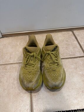 Hoka Olive-Toned Cliftons